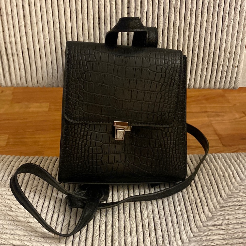 Brandy Melville black mini backpack.